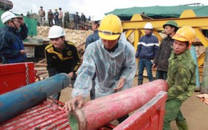 Vụ sập hầm thủy điện: Thêm 1 mũi khoan để làm đường thoát nước