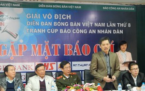 Hơn 500 VĐV tham dự 'Giải vô địch diễn đàn bóng bàn Việt Nam'