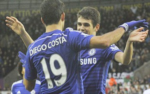 QPR 0 - 2 Man United, Swansea 0 - 5 Chelsea: 'Bàn tay nhỏ' cho Chelsea! Fellaini giải cứu... Falcao