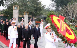 Lãnh đạo Đảng, Nhà nước vào Lăng viếng Chủ tịch Hồ Chí Minh nhân kỷ niệm 85 năm thành lập Đảng