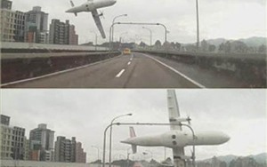 Cứu hộ máy bay chở 58 người đâm vào cầu, rơi xuống sông tại Đài Loan