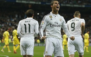 Real Madrid 1-1 Villarreal: Ronaldo lập thành tích về sút 11m. Real chỉ còn hơn Barca 2 điểm