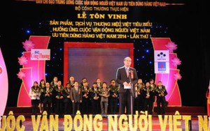 Công ty Yến Sào Khánh Hòa nhận Giải thương 'Sản phẩm, dịch vụ thương hiệu Việt tiêu biểu'