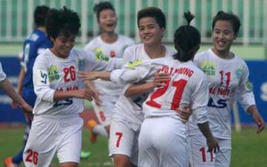 Giải bóng đá VĐQG nữ - Cúp Thái Sơn Bắc 2015: Hà Nội 1 vô địch lượt đi