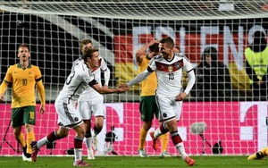 Đức 2-2 Australia: Bộ đôi 'hàng thải' Schuerrle - Podolski giải cứu ĐKVĐ thế giới trên sân nhà