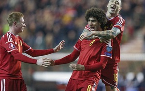 Fellaini tiếp tục thăng hoa, lập cú đúp giúp Bỉ đại thắng