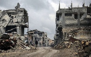 Cận cảnh thành phố bị IS tàn phá như... dính bom nguyên tử
