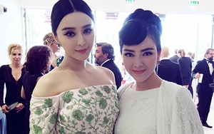 Lý Nhã Kỳ gặp 'Võ Mỹ Nương' Phạm Băng Băng ở Cannes