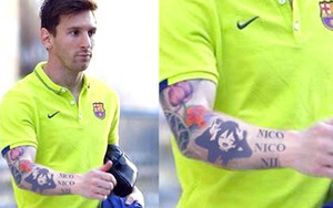 Hình xăm Messi, Juve quả cảm và một Barca kiệt xuất