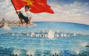 Tranh vẽ Gạc Ma được Thượng tọa Thích Thanh Phong trả giá 400 triệu đồng