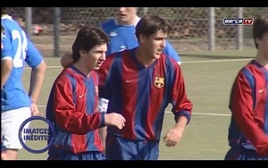 Barca tung clip chưa từng công bố về Messi