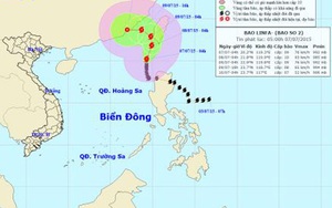 Dự báo bão số 2 sẽ đổ bộ Trung Quốc