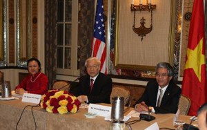 Tổng Bí thư Nguyễn Phú Trọng gặp gỡ nhóm trí thức Đại học Harvard