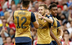 Arsenal 6-0 Lyon: Oezil và đồng đội 'đánh tennis' ở Emirates Cup