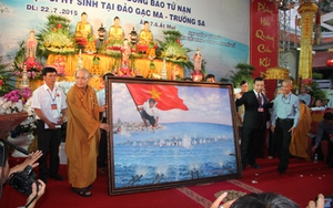 Tạo tác bức tranh 'Gạc Ma – Vòng tròn bất tử' bằng đá san hô