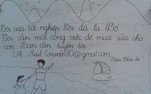 Cầm biển xin việc giữa đường, có gì nhục nhã?