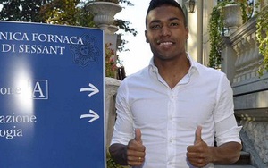 Alex Sandro kiểm tra y tế ở Juventus