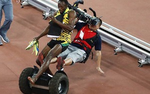 Usain Bolt tức tối vì bị cameraman đâm phải: 'Anh ta cố giết tôi'