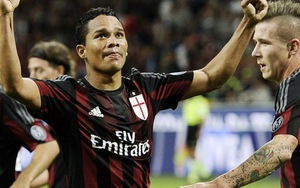 Milan 3-2 Palermo: Tân binh Bacca lập cú đúp, Milan nhọc nhằn giành 3 điểm