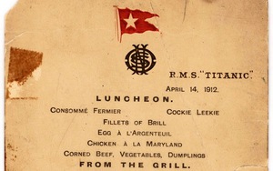 Tò mò với thực đơn bữa trưa giá 2 tỷ đồng trên tàu Titanic