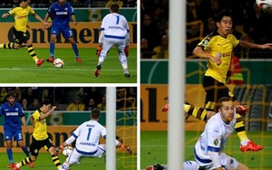 Kagawa ghi bàn như Messi trong chiến thắng 7-1 của Dortmund trước Paderborn