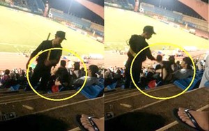 Đình chỉ công tác cảnh sát cơ động tát CĐV nữ tại sân Gò Đậu