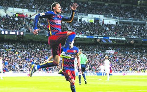 Khi Barca đá tập ở Bernabeu