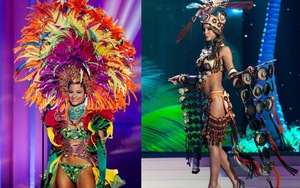 CHÙM ẢNH Hoa hậu Hoàn vũ 2015: sặc sỡ, lạ kỳ, sexy với trang phục dân tộc