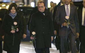 Tổng thống Mỹ và Pháp tới nhà hát Bataclan tưởng niệm nạn nhân khủng bố