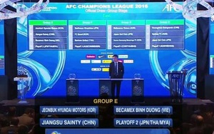 Bốc thăm AFC Champions League 2016: Bình Dương lại đối đầu nhà vô địch Hàn Quốc