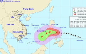 Đêm nay bão Melor giật cấp 14-15 đổ bộ Biển Đông