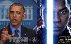 Ông Obama họp báo nhanh vì vội đi xem 'Chiến tranh giữa các vì sao'