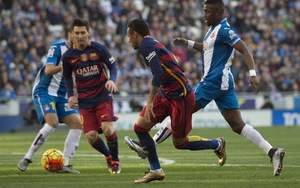 Espanyol 0-0 Barca: MSN không thể ghi bàn, Barca mất điểm ở derby Catalunya