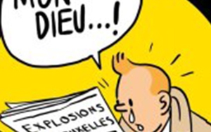 Tintin khóc thành biểu tượng của Brussels sau vụ đánh bom