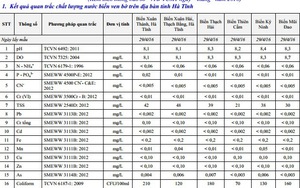 Hãy xem kết quả quan trắc nước biển ở 4 tỉnh miền Trung: Đều đạt tiêu chuẩn