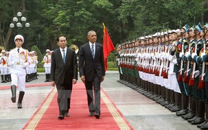 VIDEO: Tổng thống Hoa Kỳ Barack Obama duyệt đội danh dự