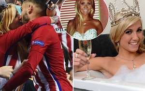 Carrasco gây 'sốt' sau nụ hôn hoa hậu Bỉ ở Chung kết Champions League