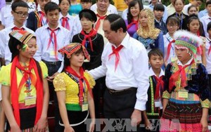 Chủ tịch nước Trần Đại Quang: Chăm sóc, giáo dục và bảo vệ trẻ em là vấn đề có tính chiến lược