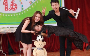 Cặp đôi ảo thuật 'thay đồ nhanh nhất thế giới' diễn miễn phí cho thiếu nhi