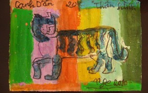 Nguyễn Tư Nghiêm: 'Phóng dật thượng thừa' với bột màu giấy dó