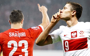 20h00 ngày 25/6, Thụy Sĩ – Ba Lan: Lewandowski & Shaqiri, ai hơn ai?