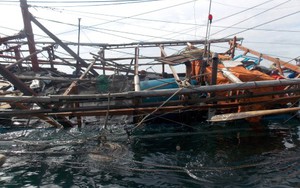 Tàu cá bị chìm, 6 ngư dân thoát nạn