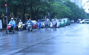 Trên biển thời tiết xấu, mưa bao trùm Bắc Bộ