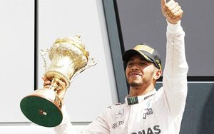 Vô địch trên sân nhà, Hamilton áp sát Rosberg