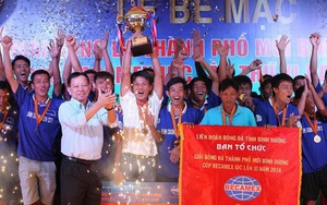 Trao 100 triệu cho nhà vô địch giải bóng đá phong trào lớn nhất miền Nam 2016