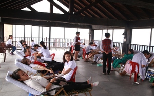 Gần 250 đơn vị máu được hiến tặng tại Bà Nà Hill