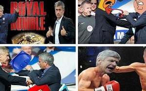 Chết cười với ảnh chế Mourinho đấm vỡ mặt Wenger