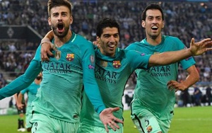 Moenchengladbach 1-2 Barcelona: Vắng Messi, Barca nhọc nhằn thắng ngược dòng