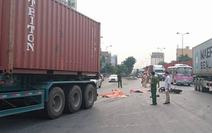2 anh em ruột vừa đi đám tang về thì bị xe container cán chết