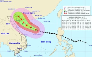 Dự báo mới nhất về HƯỚNG ĐI và VỊ TRÍ ĐỔ BỘ của bão số 7